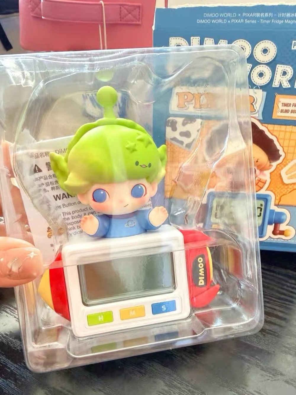 POP MART DIMOO X PIXAR series timer magnet secret alien